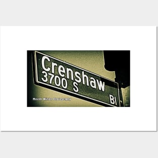 Crenshaw Boulevard, Los Angeles, California by Mistah Wilson Posters and Art